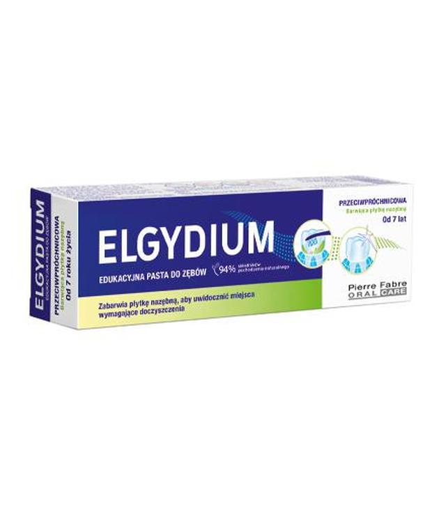 Elgydium Przeciwpróchnicowa edukacyjna pasta do zębów - 50 ml - cena, opinie, właściwości
