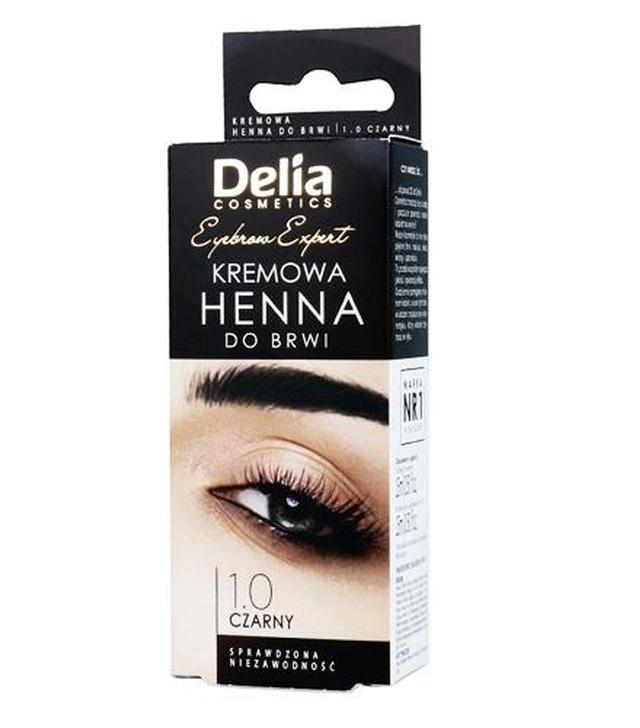 Delia Kremowa henna do brwi 1.0 czarny - 15 ml Do koloryzacji brwi - cena, opinie, stosowanie