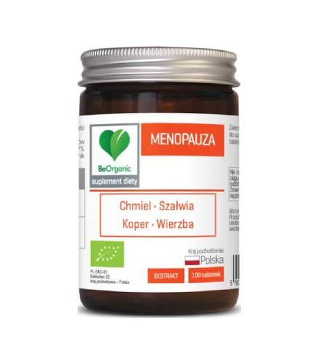 Aliness BeOrganic, Menopauza BIO 450 mg, tabletki, 100 sztuk