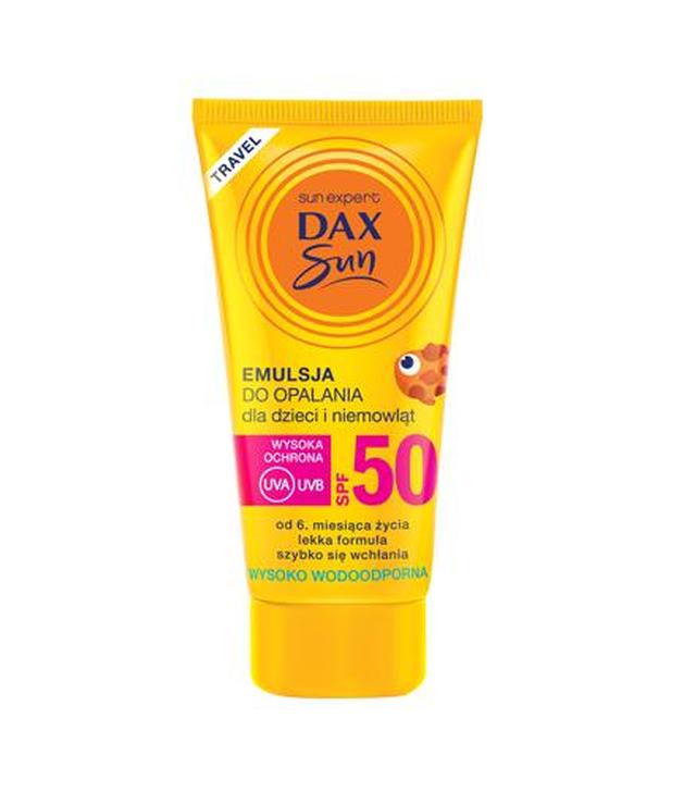 Dax Sun Travel Emulsja do opalania dla dzieci i niemowląt SPF 50 - 50 ml - cena, opinie, właściwości