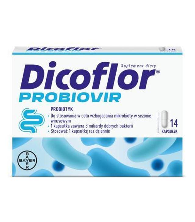 Bayer Dicoflor Probiovir, kapsułki, 14 sztuk