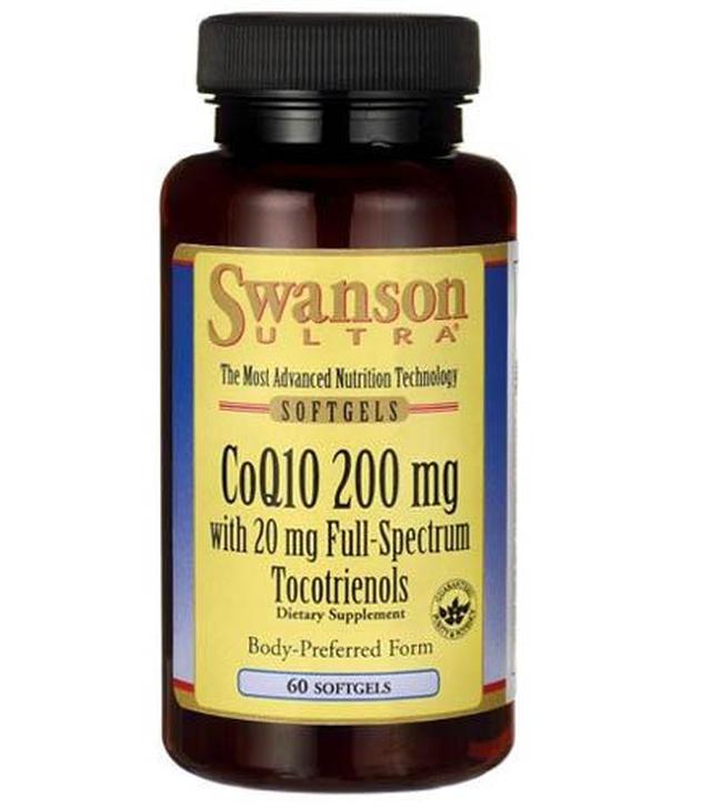 SWANSON Koenzym Q10 200 mg z Tokotrienolami 20 mg - 60 kapsułek