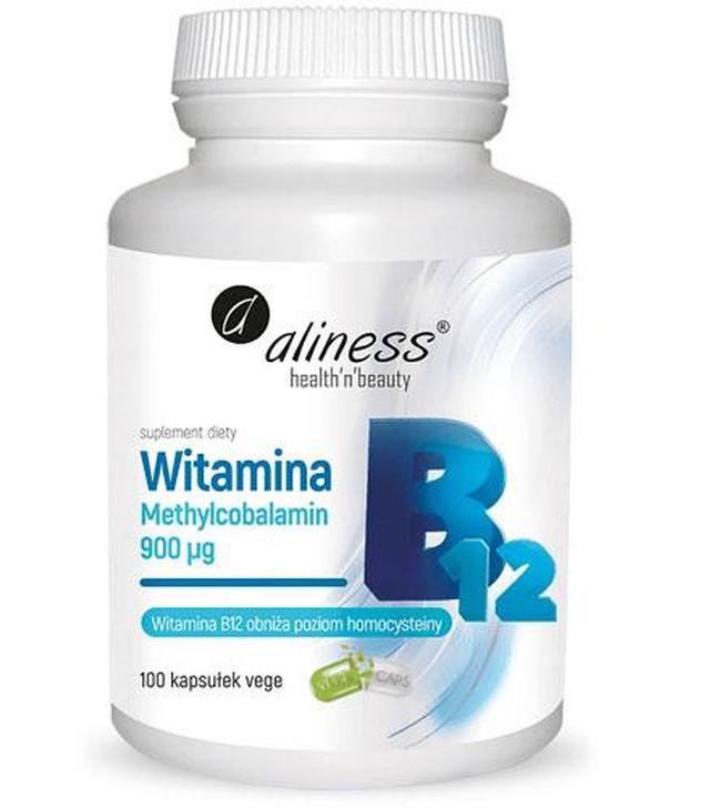 Aliness Witamina B12 Methylcobalamin 900 µg - 100 kaps. - cena, opinie, właściwości