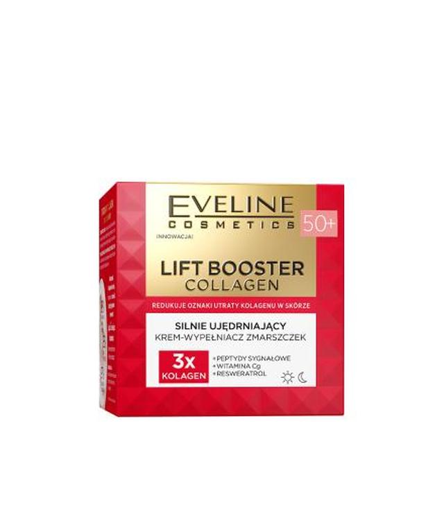 Eveline Lift booster collagen Silnie ujędrniający krem-wypełniacz zmarszczek 50+, 50 ml