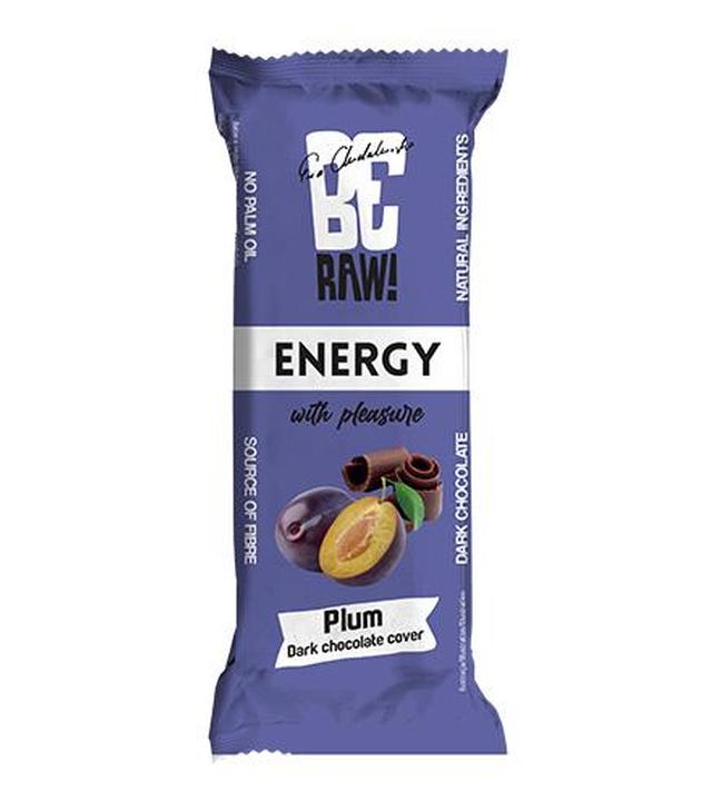 BeRAW! Energy, Baton energetyczny, śliwka, 40 g