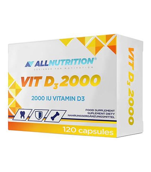 Allnutrition witamina D3 2000 IU - 120 kaps. - cena ,opinie, składniki