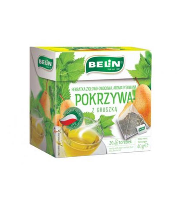 Belin Herbatka ziołowo-owocowa pokrzywa z gruszką, 20 x 2 g, cena, właściwości, stosowanie