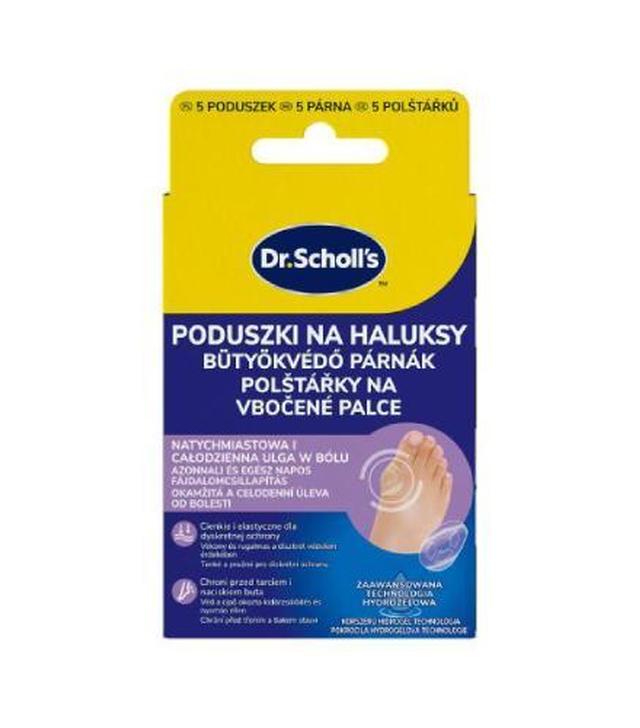 Dr. Scholl's Poduszki na haluksy, 5 sztuk