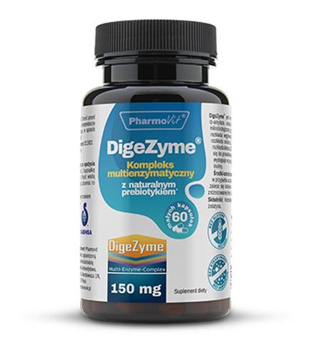 PHARMOVIT DigeZyme 150 mg - 60 kaps. - cena, dawkowanie, opinie