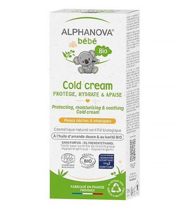 Alphanova Bebe, Cold Cream, Krem ochronny, 50 ml - ważny do 2025-08-30