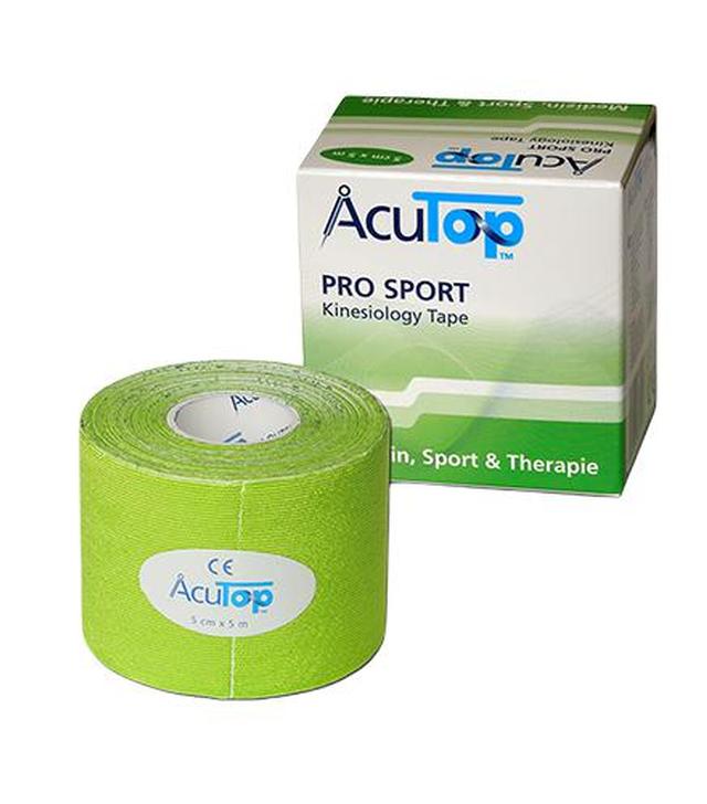 AcuTop Pro Sport Tape 5 cm x 5 m zielony, 1 szt., cena, wskazania, opinie