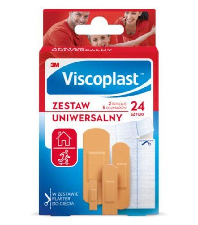 Viscoplast Zestaw uniwersalnych plastrów 2 rodzaje 5 rozmiarów, 24 sztuki