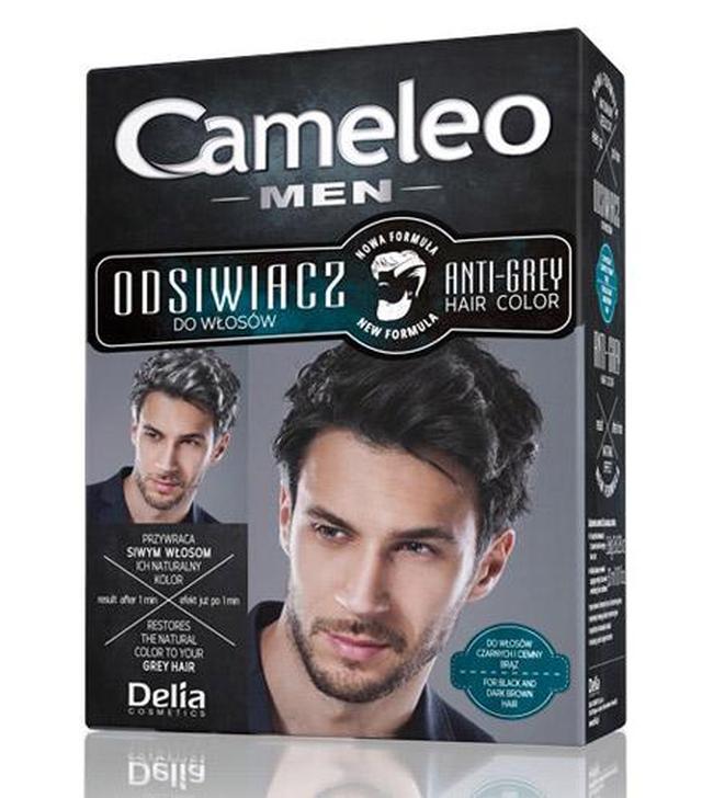 Cameleo Men Odsiwiacz do włosów czarnych i ciemny brąz, 2 x 8 g