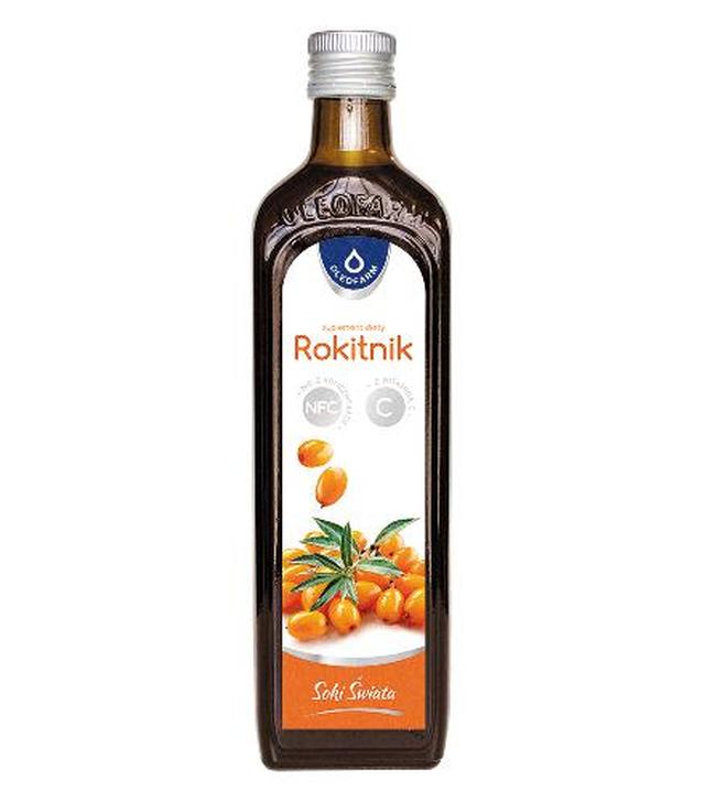 Oleofarm Sok rokitnik z witaminą C, 490 ml, cena, wskazania, opinie - ważny do 2025-06-30