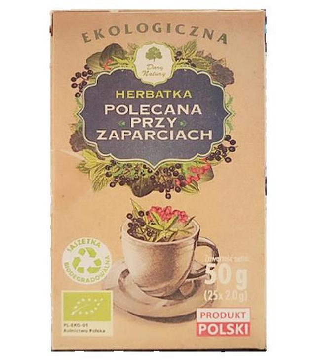 Dary Natury Herbatka polecana przy zaparciach, 25 x 2 g