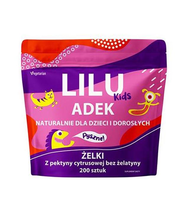 Lilu Kids Witamina ADEK Żelki dla dzieci i dorosłych, 200 sztuk