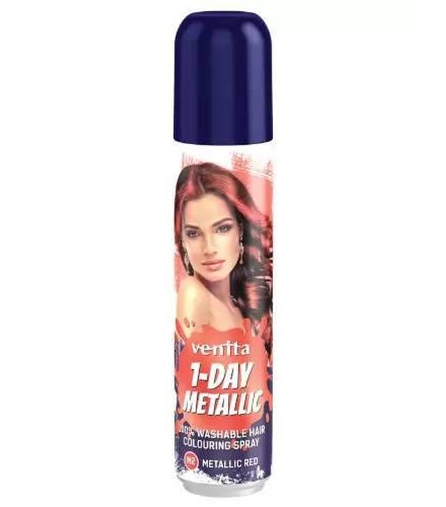 Venita 1-Day Metallic koloryzujący spray do włosów M2 czerwony, 50 ml