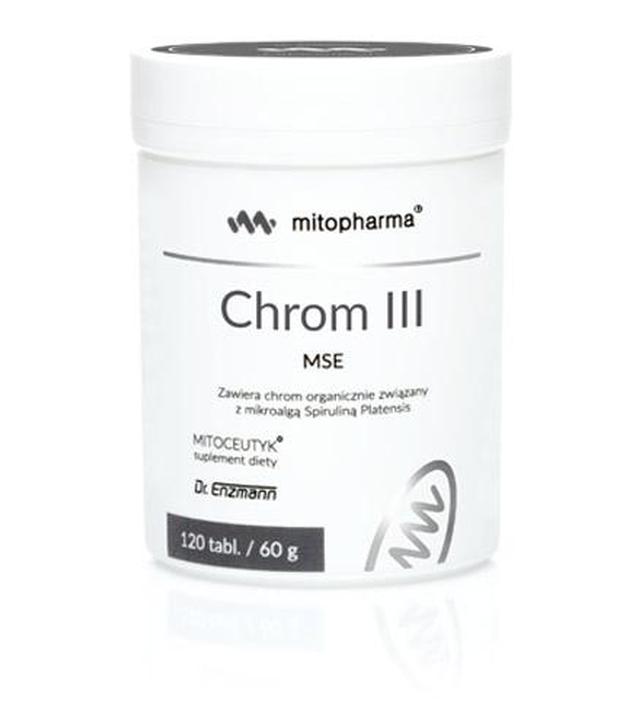 Mitopharma Chrom III MSE, 120 tabl., cena, opinie, wskazania