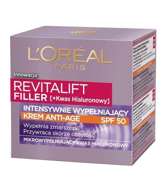 L'Oreal Paris Revitalift Filler Krem anti - age intensywnie wypełniający SPF 50, 50 ml