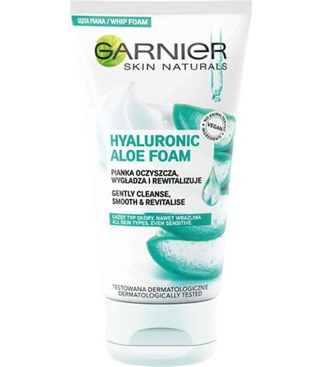 Garnier Skin Naturals Hyaluronic Aloe Pianka oczyszczająca - 150 ml - cena, opinie, wskazania