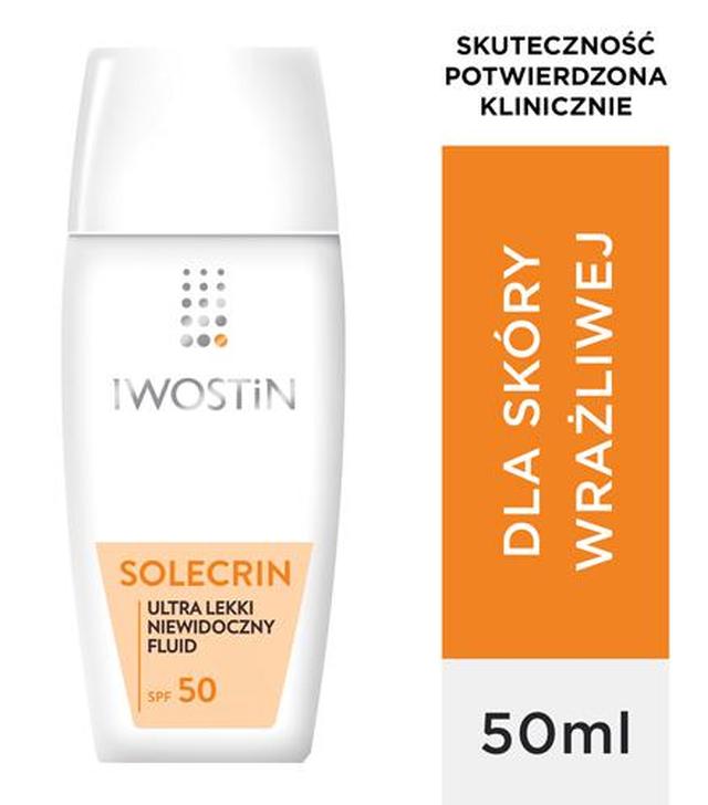 Iwostin Solecrin Ultra Lekki Niewidoczny Fluid SPF50+, 40 ml, cena, opinie, skład
