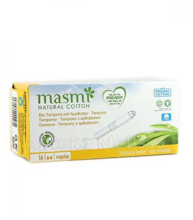 MASMI REGULAR Tampony organiczne z aplikatorem - 16 szt.