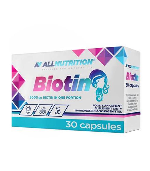 Allnutrition Biotin - 30 kaps. Na włosy i paznokcie - cena, opinie, właściwości