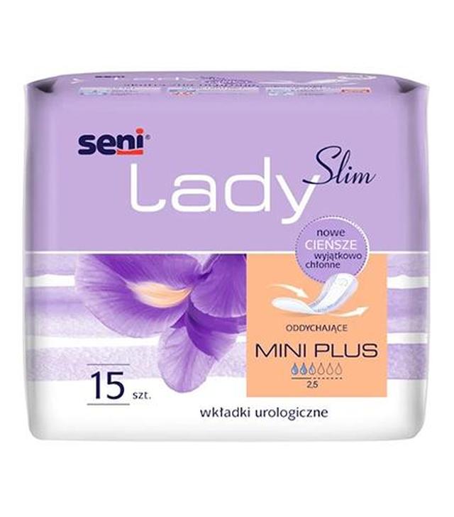 Seni Lady Slim Mini Plus Wkładki urologiczne oddychające, 15 sztuk