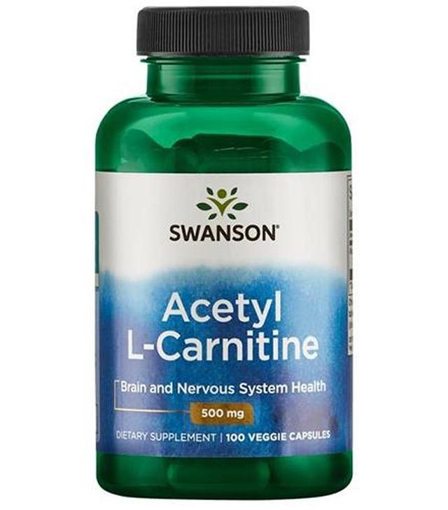 SWANSON Acetyl L-karnityny 500 mg - 100 kaps.