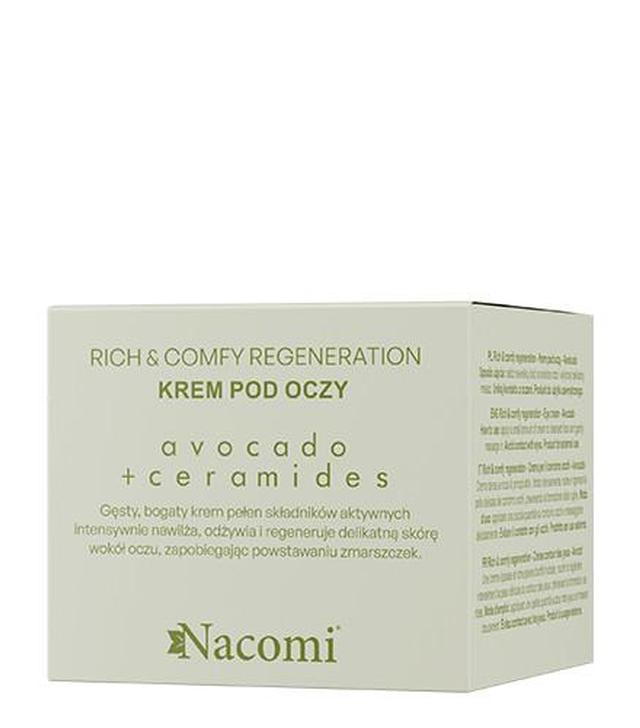 Nacomi Rich&Comfy Regeneration Krem pod oczy Awokado, 15 ml