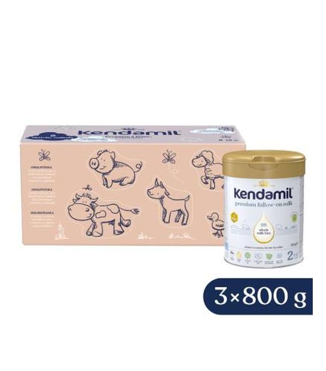 Kendamil Premium 2 HMO+ kreatywne opakowanie, 3 x 800 g