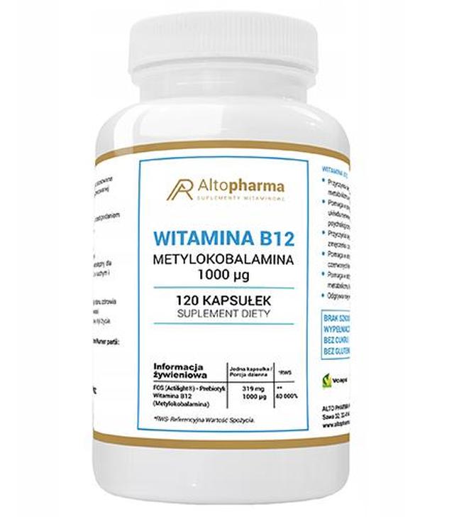 Altopharma Witamina B12 Metylokobalamina 1000 µg - 120 kaps. - cena, opinie, dawkowanie