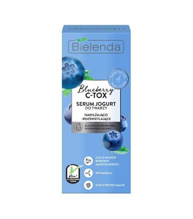 Bielenda Blueberry C - TOX Serum Jogurt do twarzy nawilżająco - rozświetlające - 30 ml - cena, opinie, właściwości