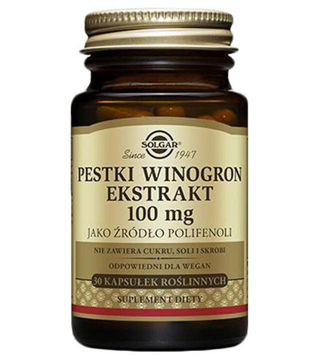 SOLGAR PESTKI WINOGRON EKSTRAKT - 30 kaps.