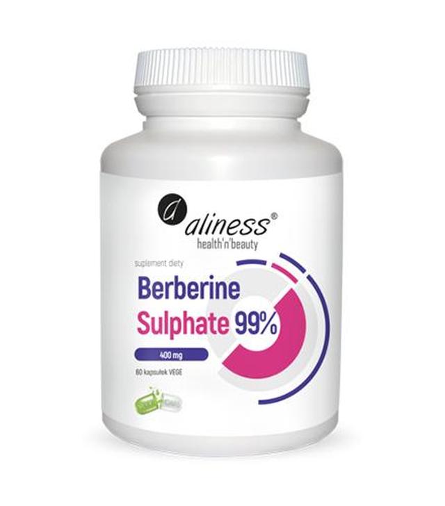 ALINESS Berberine Sulphate 99% 400 mg, 60 kapsułek