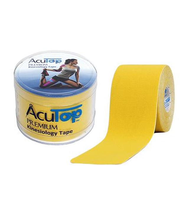 AcuTop Premium Kinesiology Tape 5 cm x 5 m żółty, 1 sztuka, cena, opinie, wskazania
