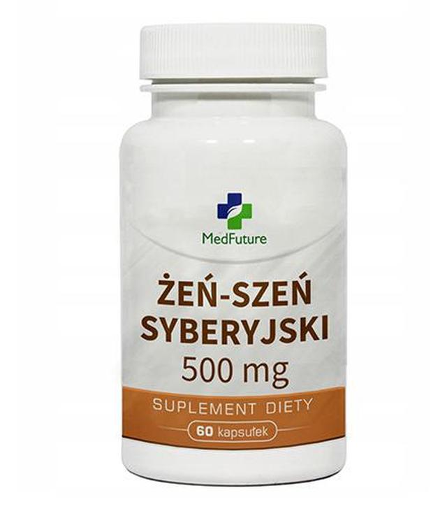 MedFuture Żeń-szeń syberyjski 500 mg, 60 kaps., cena, opinie, wskazania