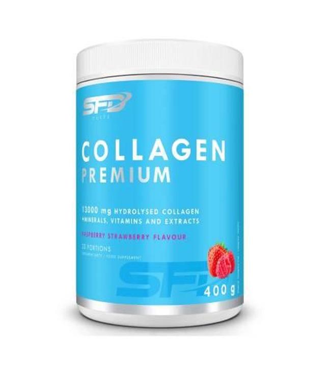 SFD, Collagen Premium raspberry strawberry, proszek, 400 g