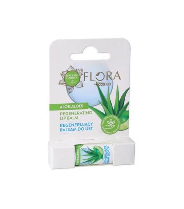 Flora Balsam do ust regenerujący Aloes, 3,8 g