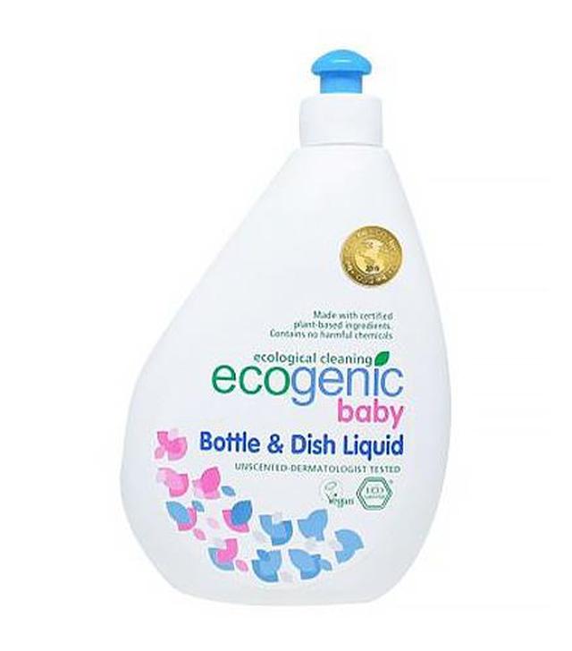 Ecogenic, Ekologiczny Płyn do mycia butelek, smoczków i zabawek, bezzapachowy, 500 ml