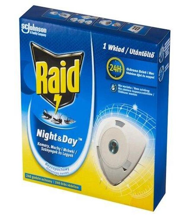 Raid Night & Day wymienny wkład do elektrofumigatora owadobójczego 1 sztuka