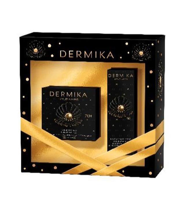 Zestaw Dermika LUXURY CAVIAR 70+ Kawiorowy krem odbudowujący 50 ml + Krem intensywnie regenerujący pod oczy i na powieki 15 ml