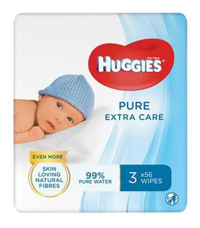 Huggies Pure Extra Care Chusteczki nawilżane, 3 x 56 sztuk