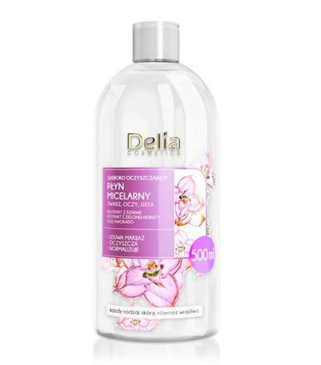 Delia Głęboko oczyszczający płyn micelarny - 500 ml Do usuwania makijażu - cena, opinie, stosowanie