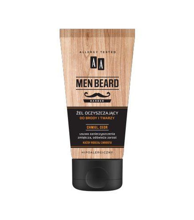 AA MEN BEARD Żel oczyszczający do brody i twarzy, 150 ml