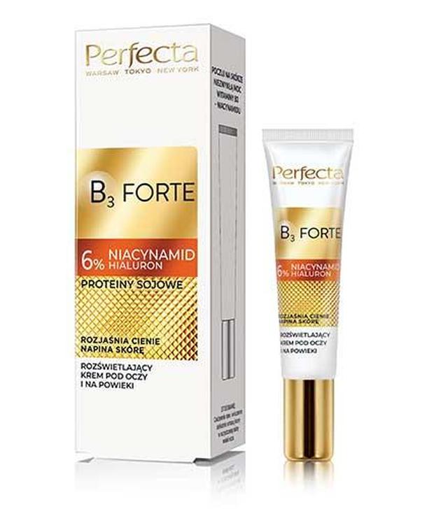 Perfecta B3 Forte Rozświetlający krem pod oczy i na powieki, 15 ml