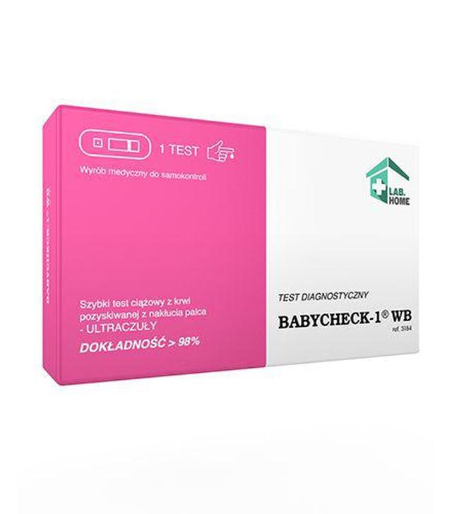 Lab.Home Babycheck-1 WB  Szybki test ciążowy z krwi - 1 szt. - cena, opinie, właściwości