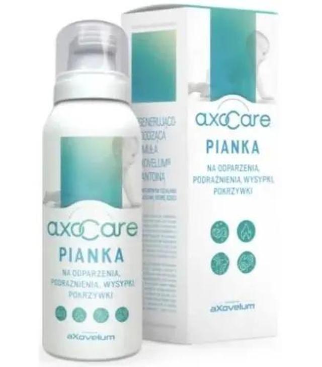 AxoCare, Pianka na odparzenia, podrażnienia, wysypki, pokrzywki, 85 ml