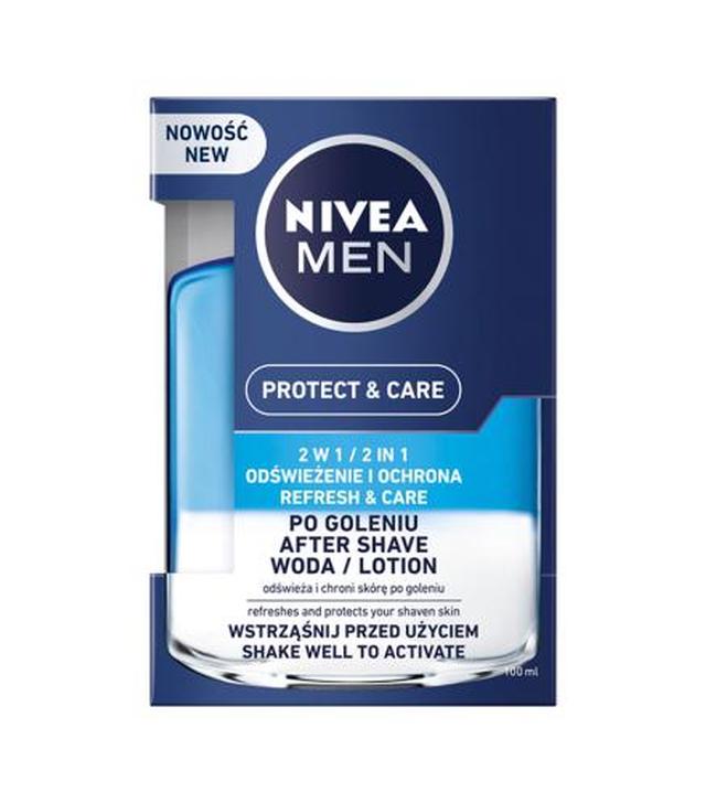 Nivea Protect & Care Woda po goleniu 2 w 1 - 100 ml - cena, opinie, właściwości