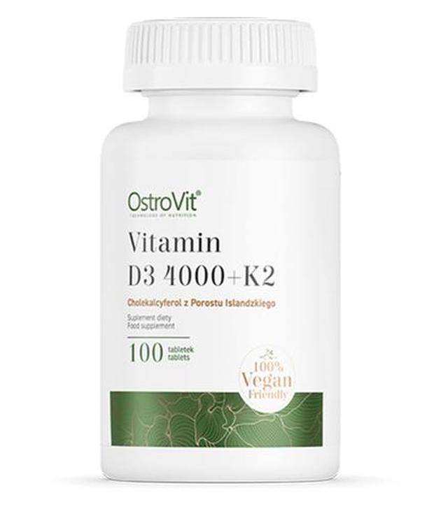 OstroVit Vitamin D3 4000 + K2 Vege, 100 tabletek